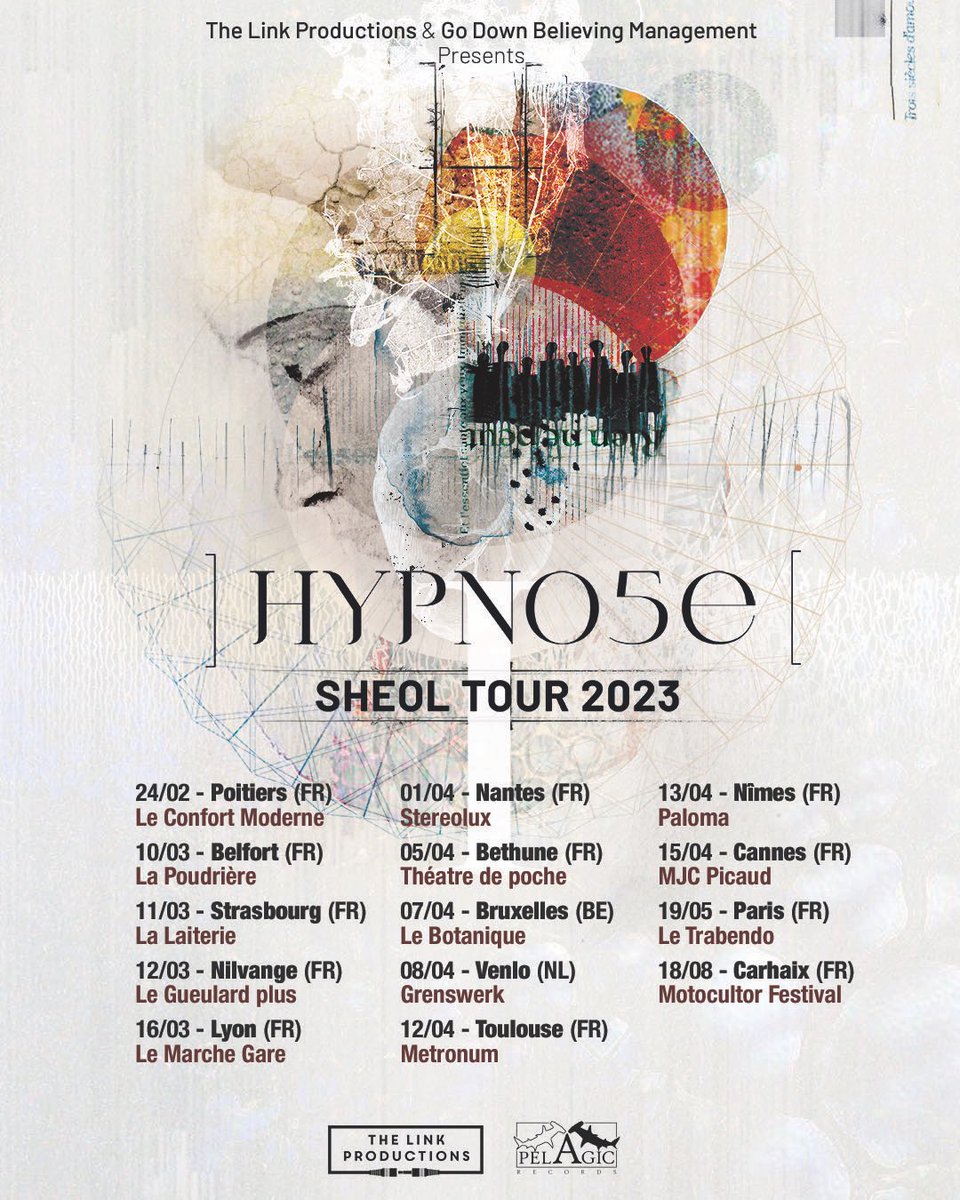 Sheol Tourdates 2023

Tickets: hypno5e.com/tour/

#hypno5e #sheol #sheoltour #thelinkproductions #pelagicrecords