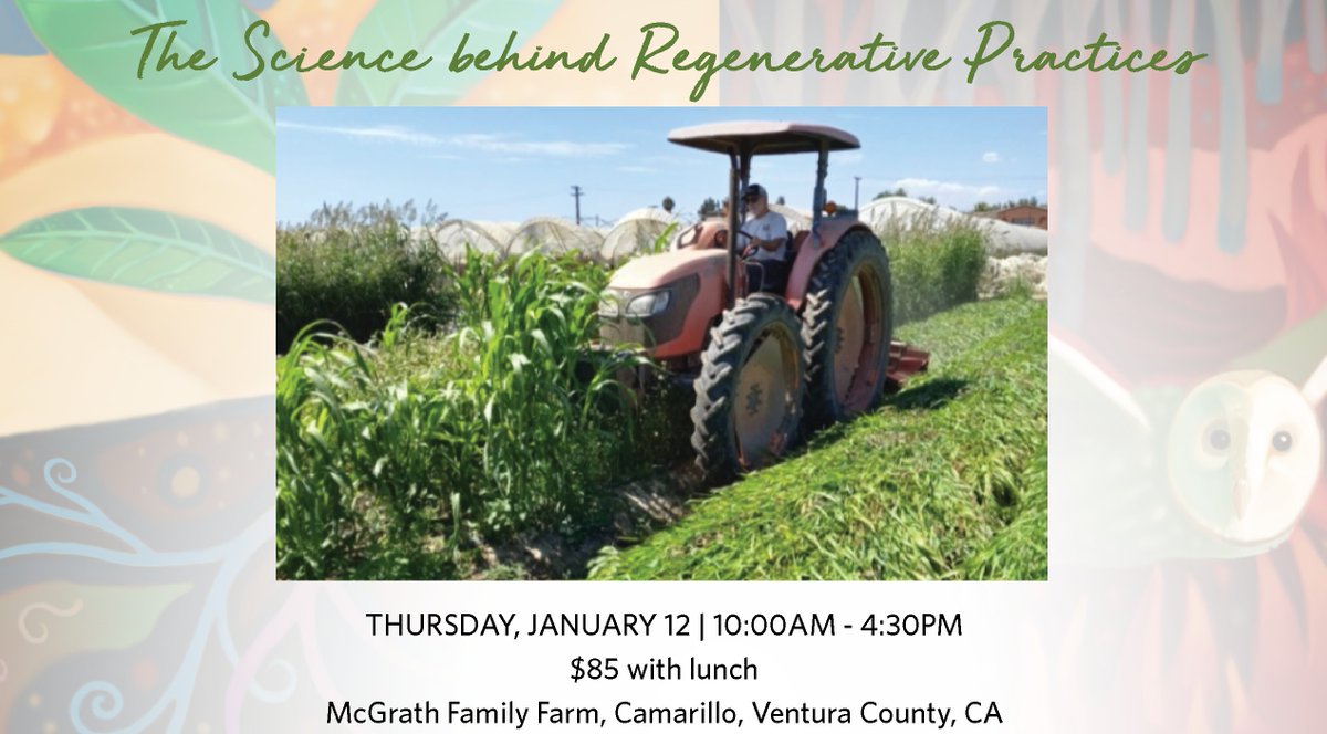 Regenerative Ag Field Day at McGrath Family Farm, Camarillo - <a href="/Eco_Farm/">EcoFarm</a> is coming to southern California with <a href="/lizwcarlisle/">Liz Carlisle</a> <a href="/johnlapuma/">Dr John La Puma</a> <a href="/RodaleInstitute/">Rodale Institute</a> ! More info: eco-farm.org/conference/202…