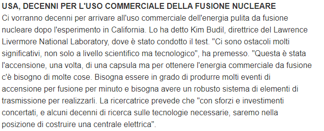 Ci vorranno decenni...
Per fortuna le #rinnovabili corrono a passo di carica...
Se così non fosse tra "decenni" sarebbe tutto perduto

Aspettando Godot...
#fusionenucleare