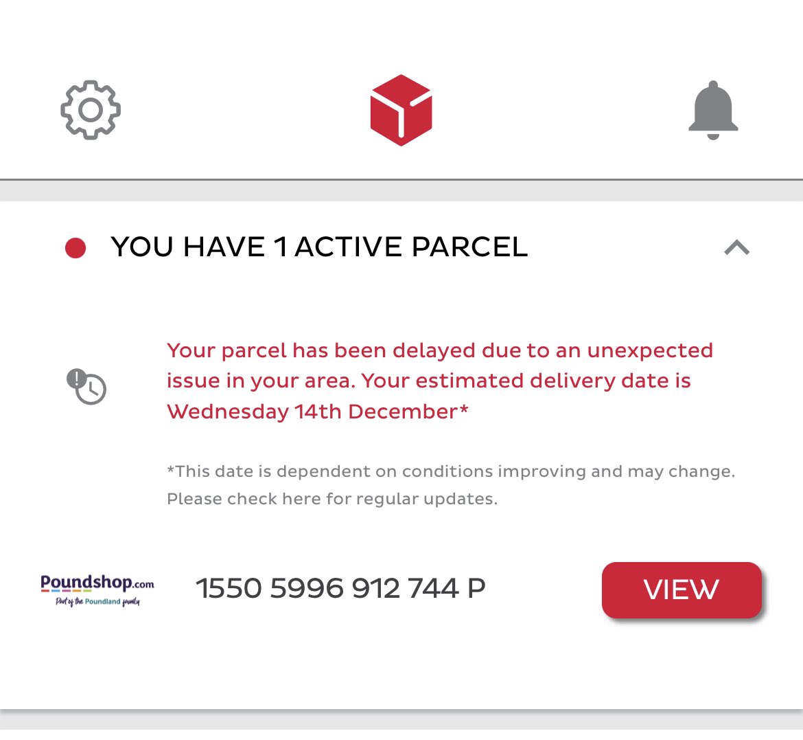 vikki2ks's tweet photo. @DPDgroup_news what’s happening with my parcel. Been getting this same message each day for the last wk or so. #sortitout #givemeanupdate https://t.co/x1PkCRKak5