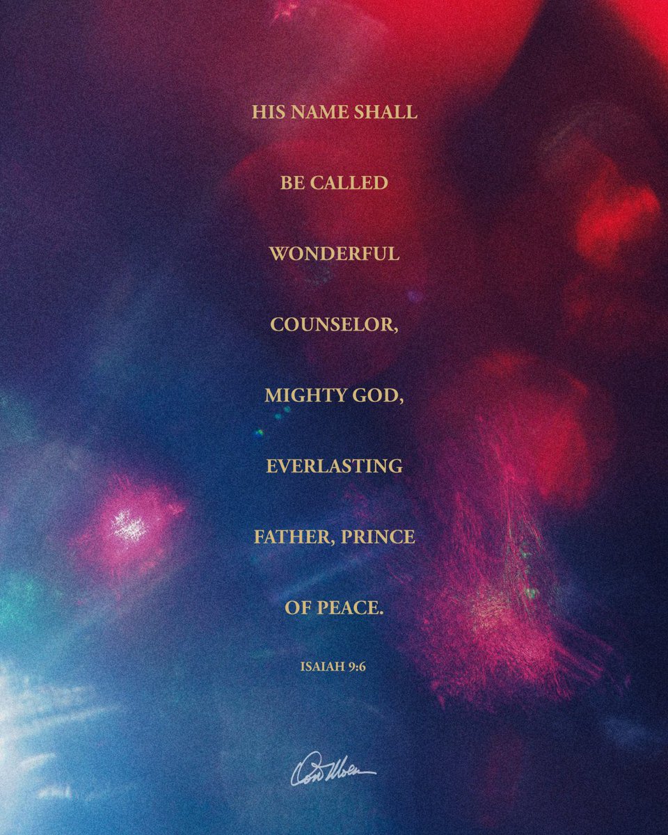 donmoen's tweet photo. “His name shall be called Wonderful Counselor, Mighty God, Everlasting Father, Prince of Peace.” 
– Isaiah 9:6 https://t.co/TW4YpgiCLJ