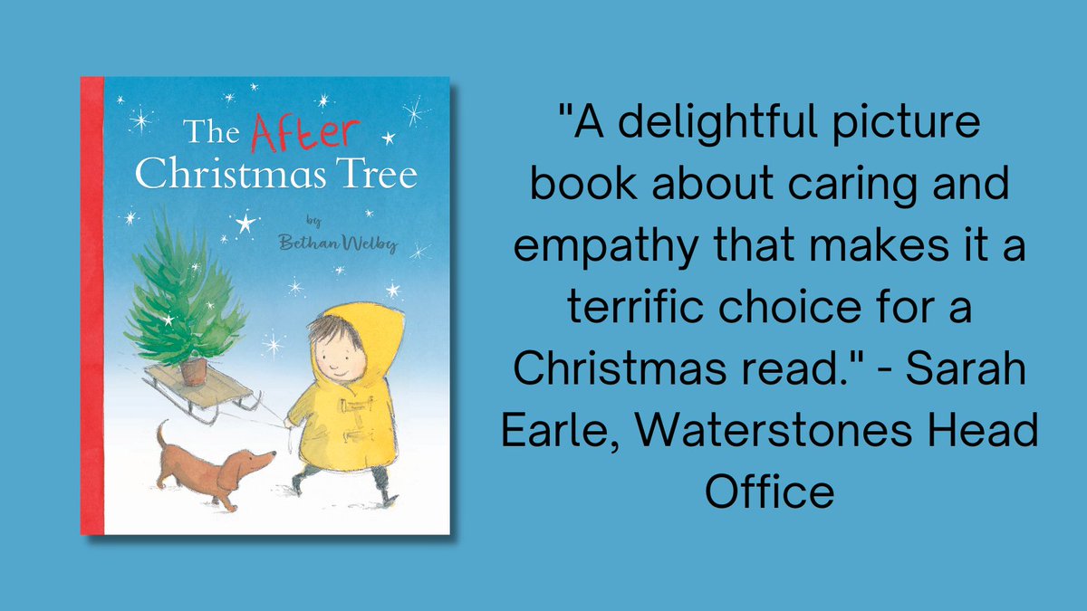 Great review of The After Christmas Tree from Sarah Earle.🔽

Full review here: bit.ly/3hl0wKP

We LOVE to hear your thoughts! This really is the perfect #christmas2022 gift. #ChildrensBooks #picturebooks