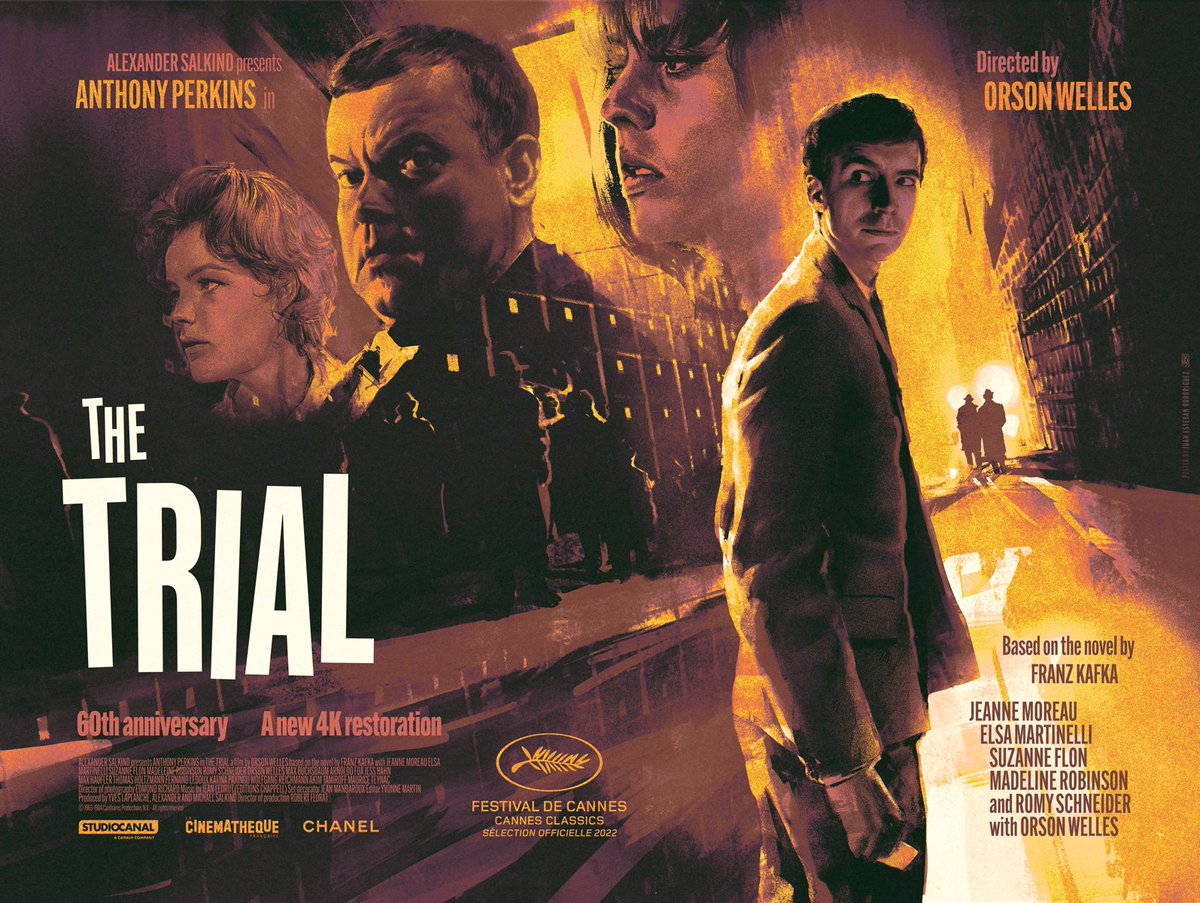 I did a poster for the eternal THE TRIAL, by Orson Welles, for its 60th anniversary new brand 4K restoration. Thanks to <a href="/studiocanal/">STUDIOCANAL</a> and Cinématheque française for the huge work, truly pleased to work on it.
Go check out and grab this wonder at studiocanal site! #4K #UHD #blueray
