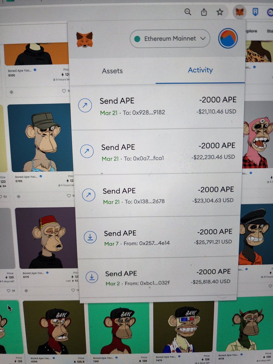 As promised I’m giving $20,000 in $ETH  or #APE to the first 1000 people who follows and retweets!!