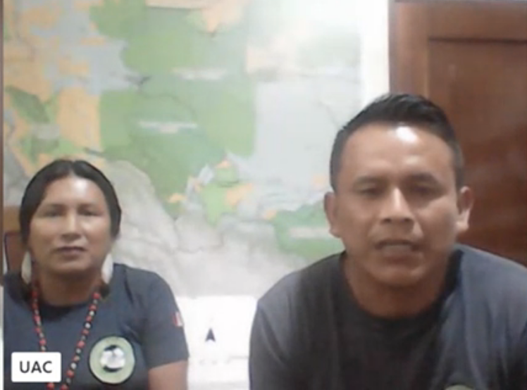 ServirAmazonia's tweet photo. Alfonso Rengifo from Association of Native Communities for the Integral Development of #Yurua @ACONADIYSH #Ucayali and other indigenous representatives congratulated this initiative and stressed this colaborative initiative and the relevance for their territories #SERVIRAmazonia https://t.co/HkP7TolWMM