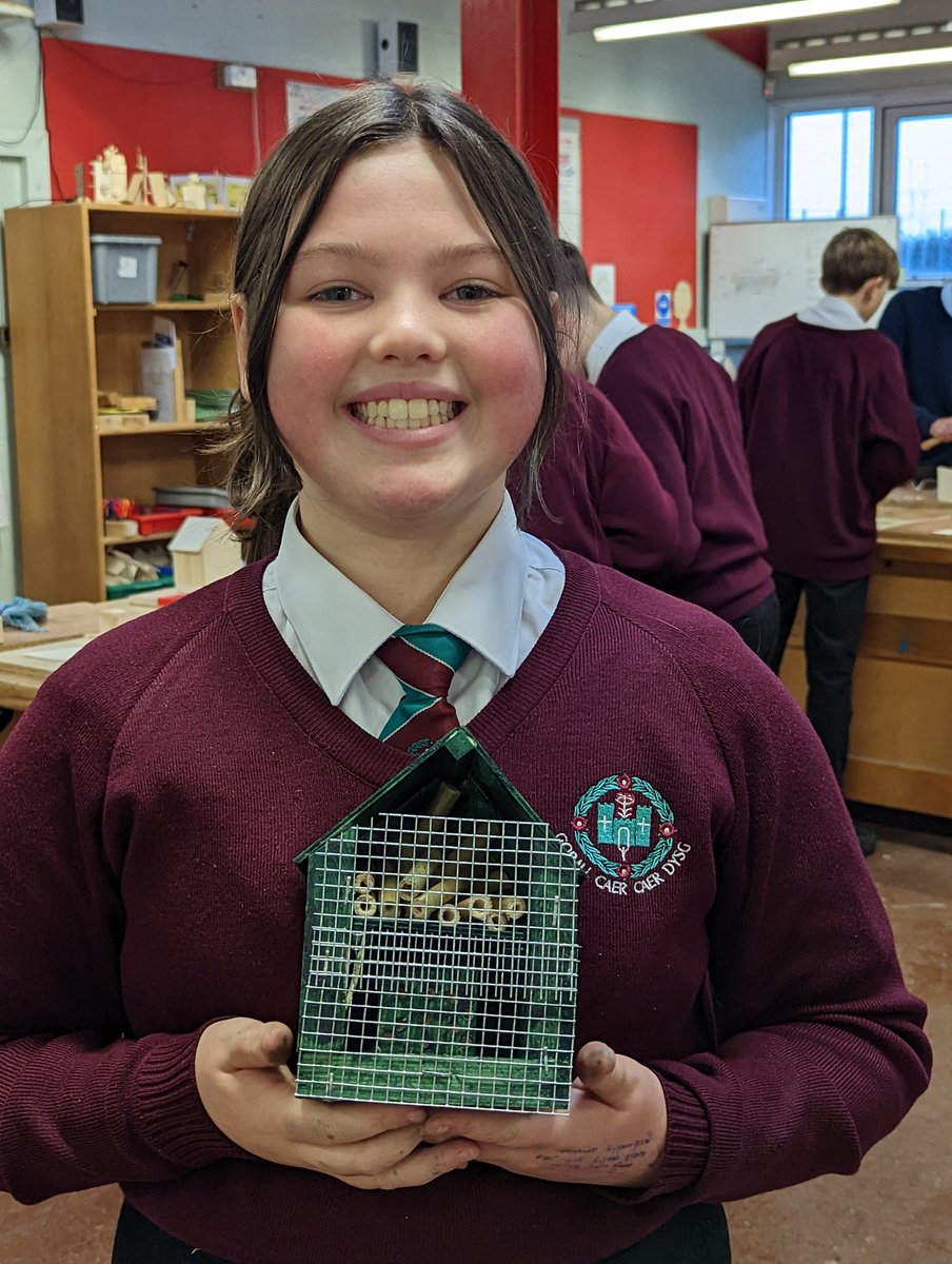 FlintHighDT's tweet photo. Lots of bug hotels heading home this week as students complete this term's project. Just what the creepy crawlies need in the chilly weather 🪲❄️🐞! https://t.co/zAJr3uOqtq