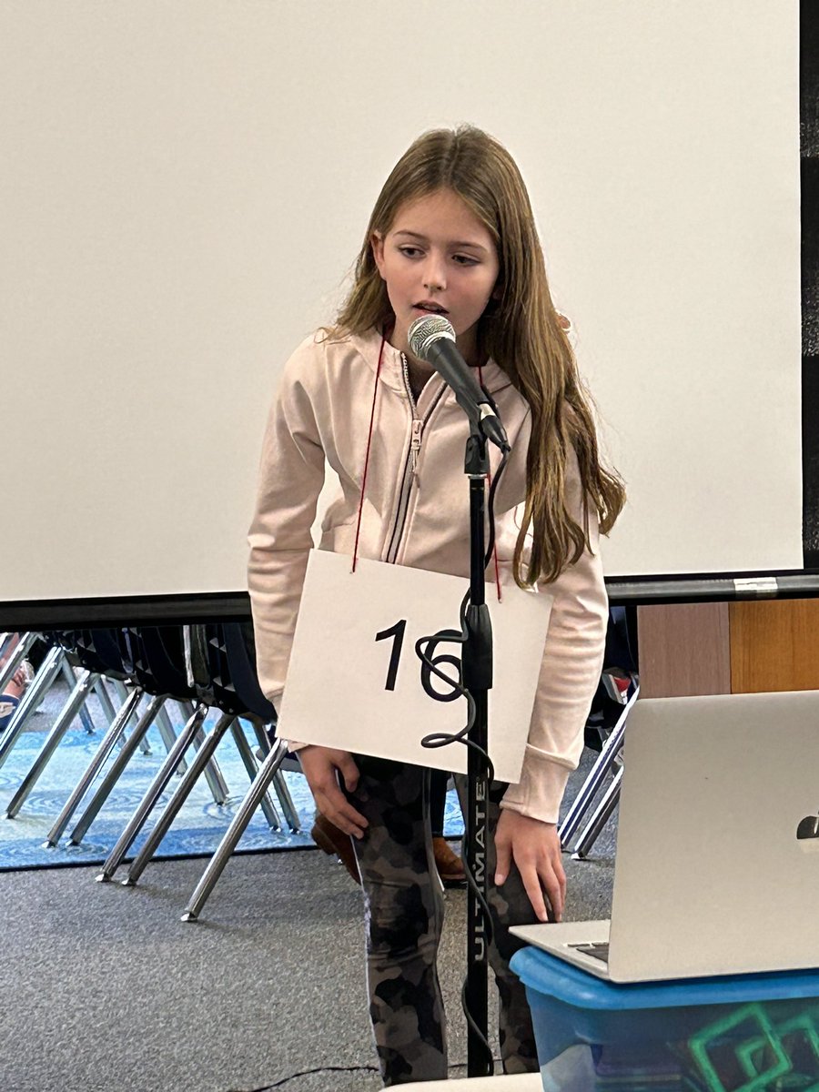 marasis111's tweet photo. While @CoachJTWenger is in Omaha with the @AVCAVolleyball All American selection committee, our AA speller battled it out 28 rounds in her school spelling π!! 2nd place and flying high! #blasphemous #preternaturally #chemotherapy #maneuverable #architrave #deign @ScrippsBee https://t.co/Uok76AhnHb