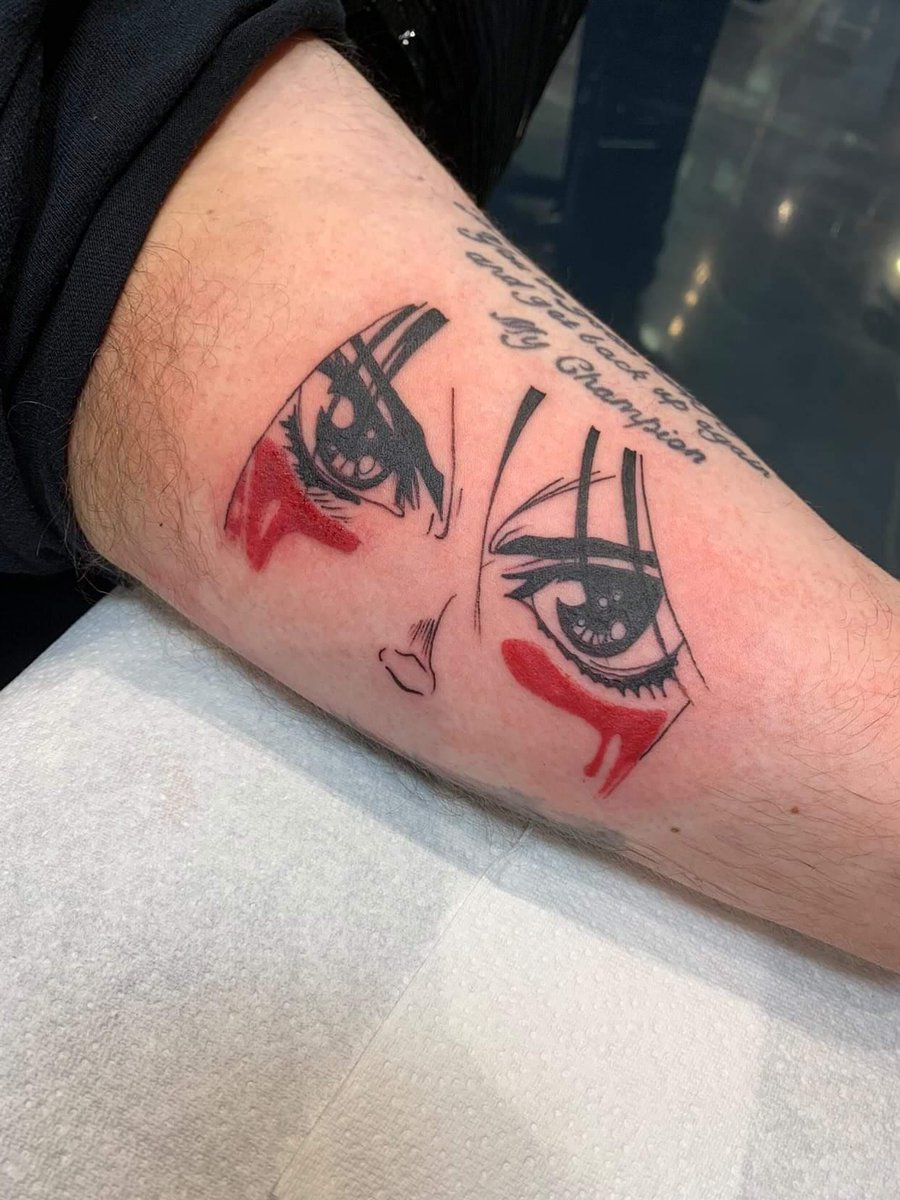 Dantera665's tweet photo. Finally got my Alita/Gally tattoo from the #AlitaBattleAngel manga/OVA! so pleased with it 😁 #AlitaArmy #gally #tattoo #INK #alita https://t.co/XdSEmwQjG4