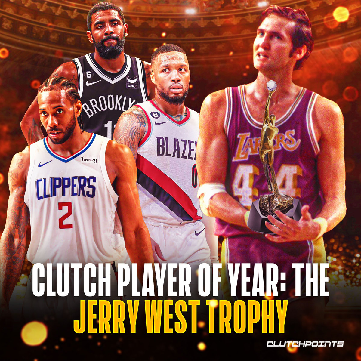 ClutchPoints on Twitter "NEW NBA TROPHIES 5/6 The Jerry West Trophy