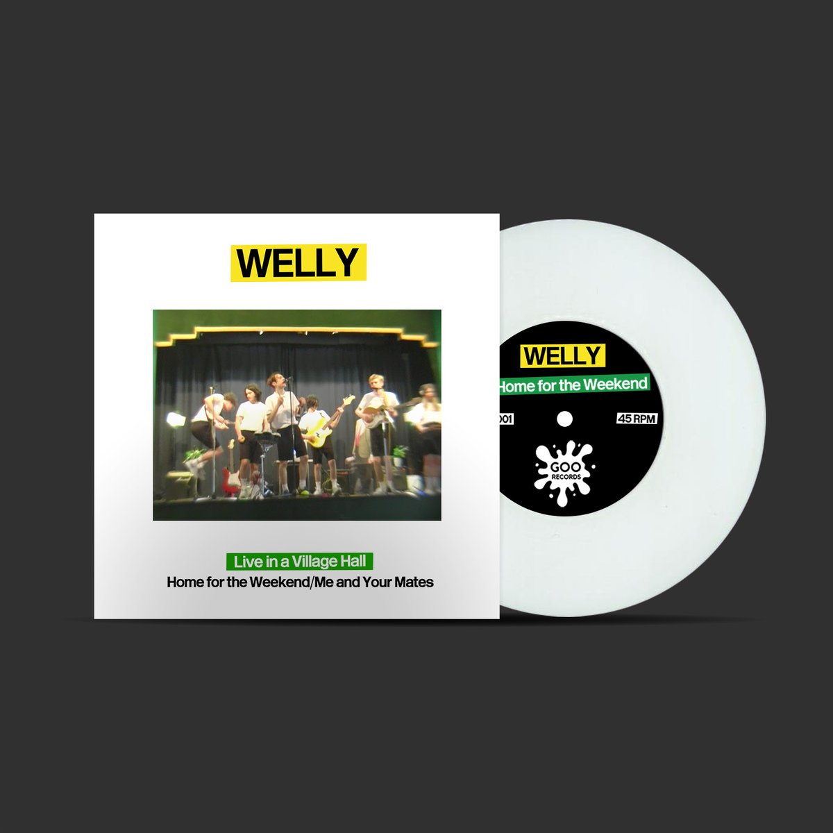 residentmusic's tweet photo. WELLY
Home For The Weekend | Me And Your Mates
SIGNED White 7"/250

Steve Lamacq (...and his Mates') NEW favourite @WorldwideWelly is coming! 
They jangle, they crash, they bang &amp; they wallop their guitars &amp; synths in these 2 frolickingly-danceable tunes 

https://t.co/0Dens2mVt7 https://t.co/s9kJEnshC7