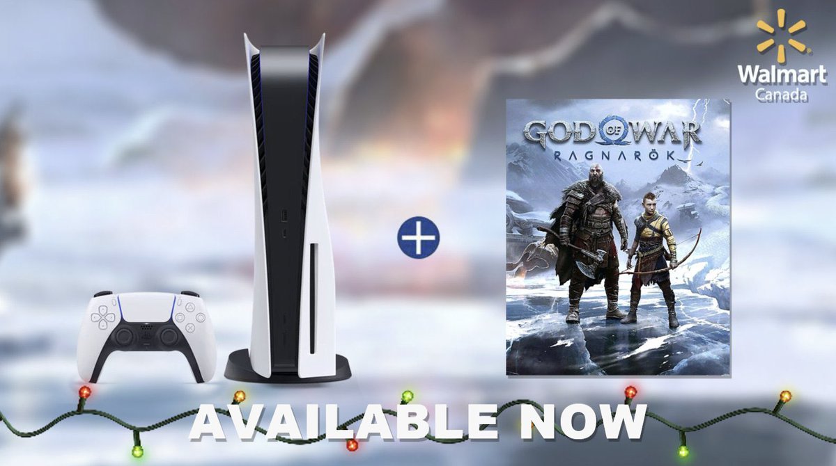 Now is your chance to get a PS5! 😊

You can get the #GodOfWarRagnarok PS5 Disc Bundle online at Walmart Canada now!

Multiple orders will be cancelled. Limit 1 per household. Please check confirmation email for shipping timelines.

➡️ ms.spr.ly/6012euh9Y