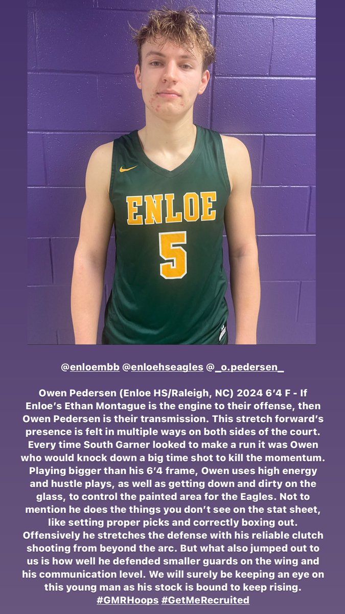 This kid is an important piece to Enloe’s success