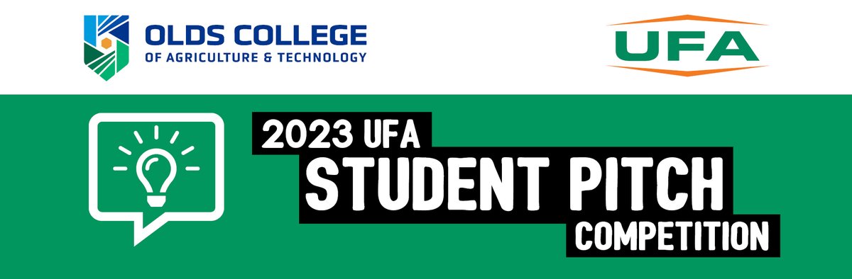 Do you have a great innovative ag idea, but don’t know how to move it forward?  #OldsCollege and <a href="/UFAcooperative/">UFA Co-operative</a> have you covered with the 2023 Student Pitch Competition! Learn More: OldsCollege.ca/UFA