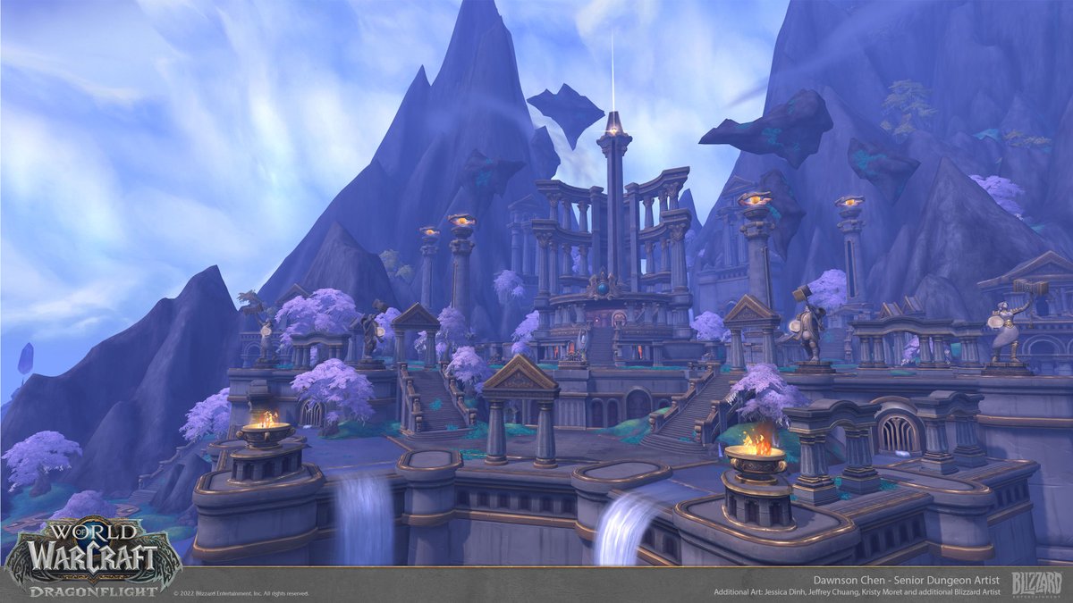 For #Dragonflight I got to work on a Dungeon, a Raid Boss room and an exterior POI! I hope people are enjoying the expansion!😁#WoW #WorldOfWarcraft 

More image on my Artstation:
artstation.com/dawnson