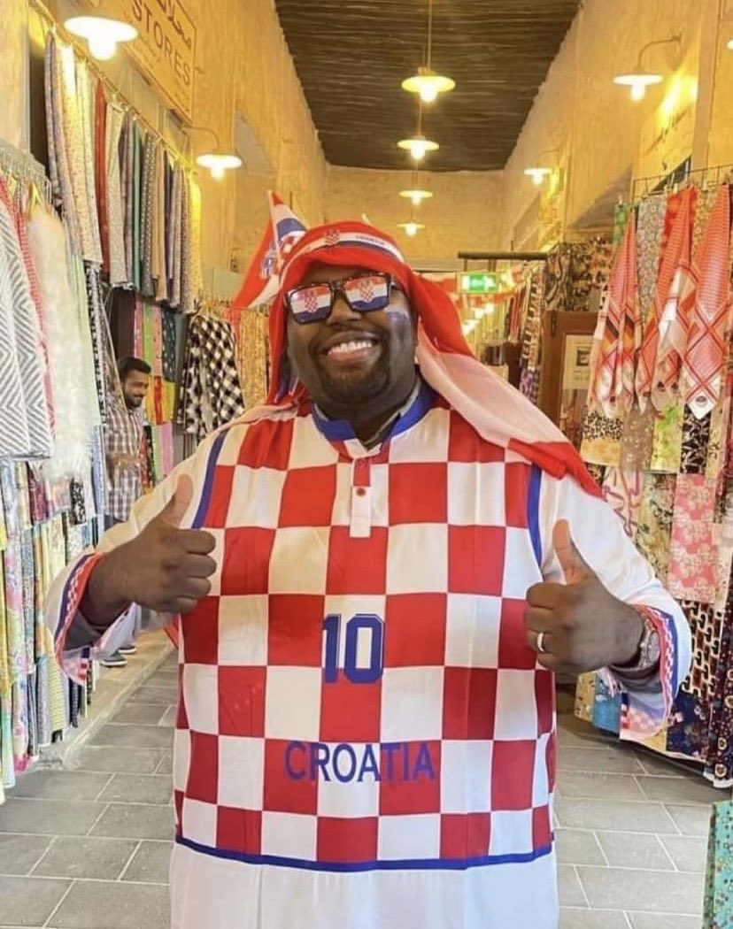 المُشجع المنحوس سيشجع كرواتيا اليوم!