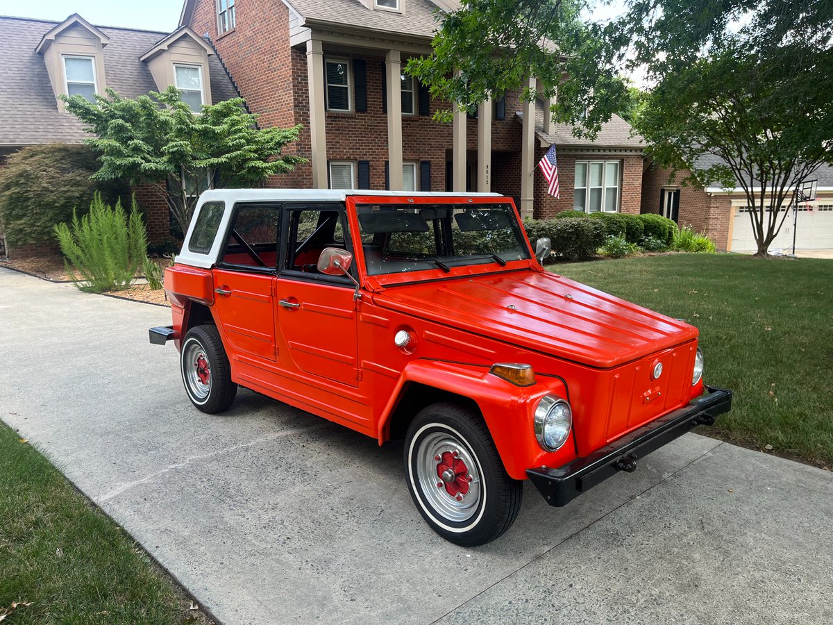 ThomasEFriend's tweet photo. After 2 years the restoration is done and she is back on the road. Super fun to drive. Top speed is limited. :-) https://t.co/t9s5Ossm3G