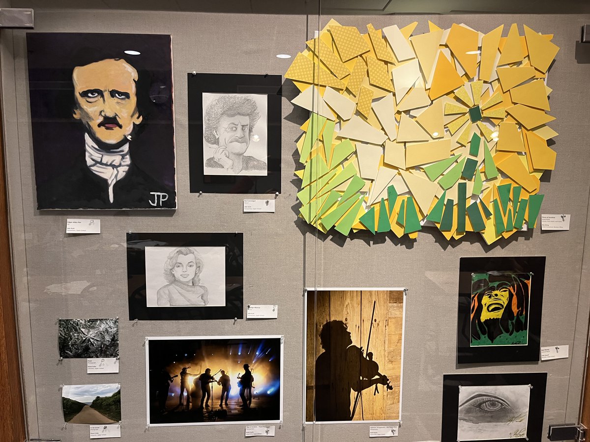 UnfinishedEd's tweet photo. Celebrating the amazing talents &amp; creative interests of our faculty &amp; staff. Now on display; painting, watercolor, drawing, sculpting, sewing, roving, stabiles, carving, printmaking, photography, &amp; more, our faculty &amp; staff do it all! 

 @GilmanSchool @mdartscouncil https://t.co/7V3iO1qAHV