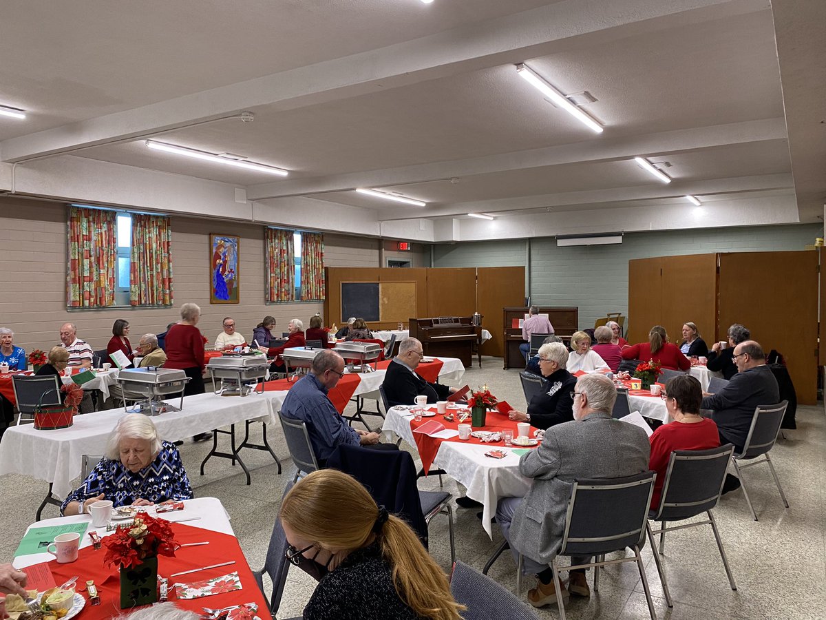 Carolling at the Christmas Luncheon!