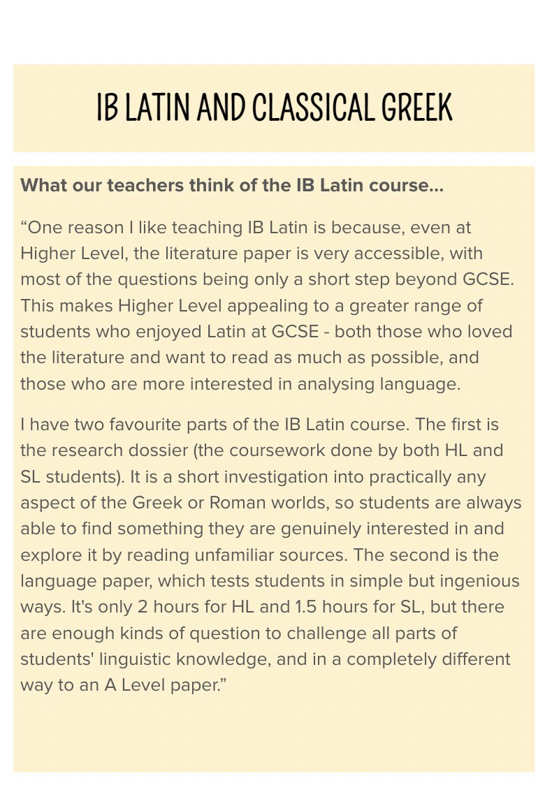 brentwood_ib's tweet photo. IB Subject Focus: Latin and Greek, part of Group 2 (Language Acquisition). @Brentwood_Clscs #ithinkthereforeib https://t.co/B4VaG1hCuZ