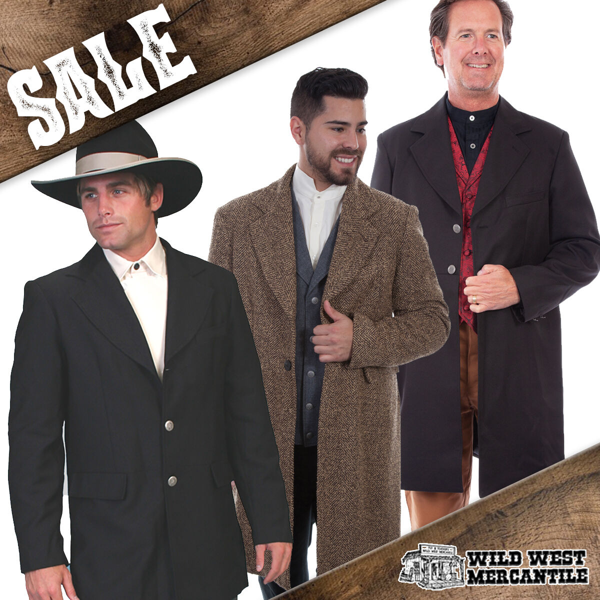 WWMERC's tweet photo. Sale: Men's Town Coat & Frock Coats🤠Plus Free Ground Shipping🤠 Shop Sale: https://t.co/dl9Zfn8nbI
#wildwestmercantile #oldwest #wildwest #westernwear #oldwestfrock #frockcoats #rangewear #wahmaker #dresscoats #cowboyclothes #oldwestclothes #tombstoneclothes #historicalclothes https://t.co/FgVb7h7GDN