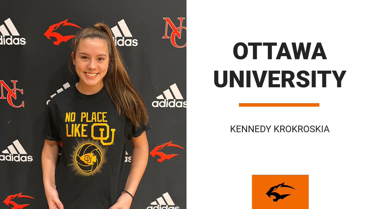 GoNeoshoVB's tweet photo. Congratulations to sophomore Kennedy Krokroskia on her commitment to Ottawa University ! https://t.co/NW53wckKYU
