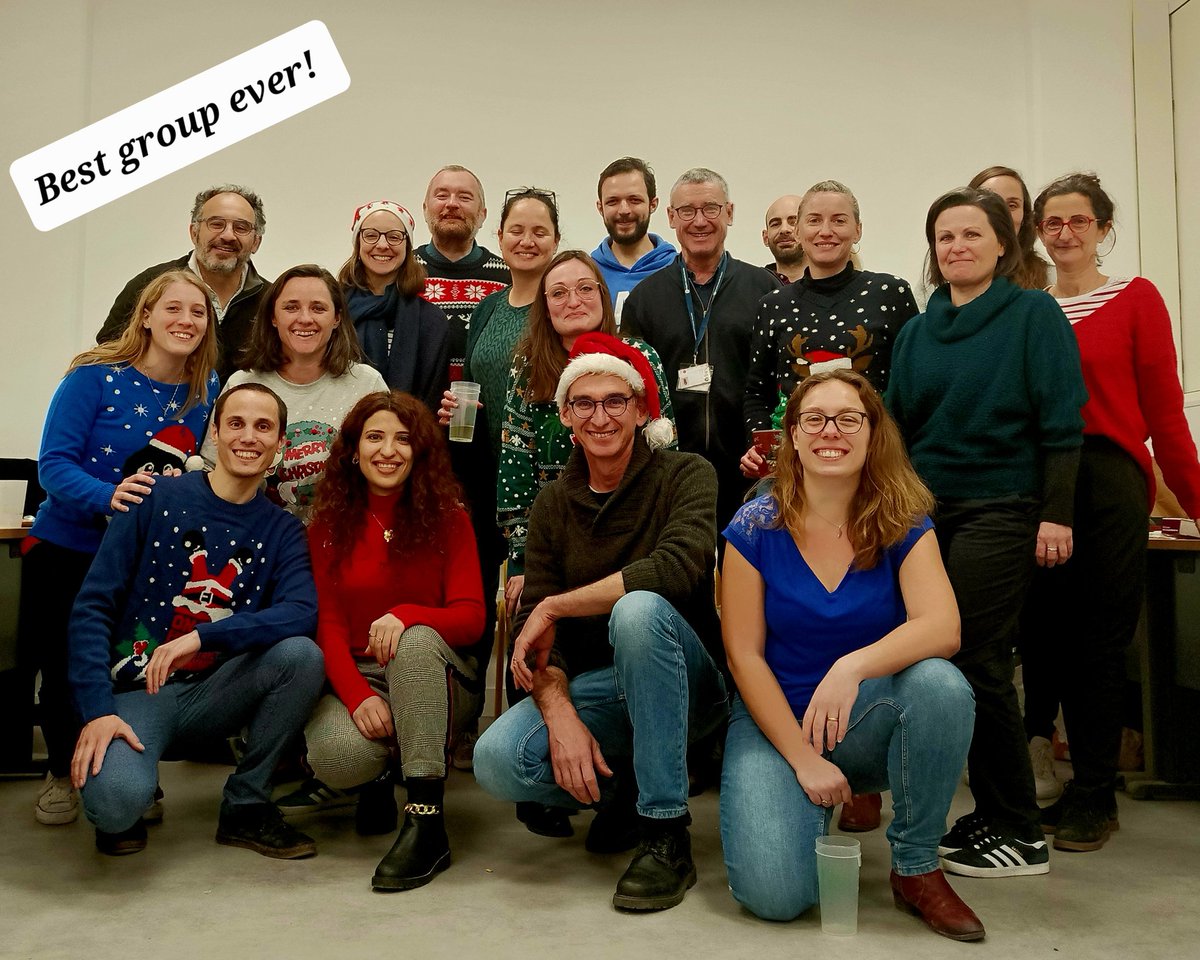 Christmas lab party! Such a nice moment with the team!