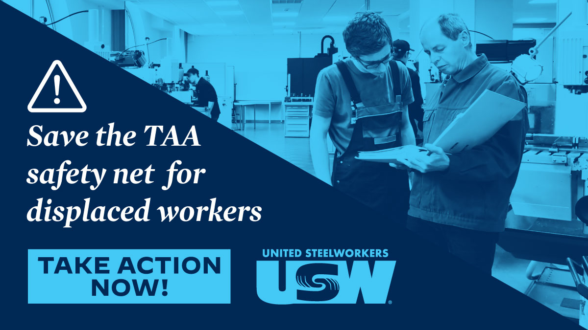 steelworkers's tweet photo. Please, @RepRichardNeal, do all you can to fully fund the @NLRB which workers depend on daily. And while you’re at it, #SaveTAA! https://t.co/tJOV4Xz0FB