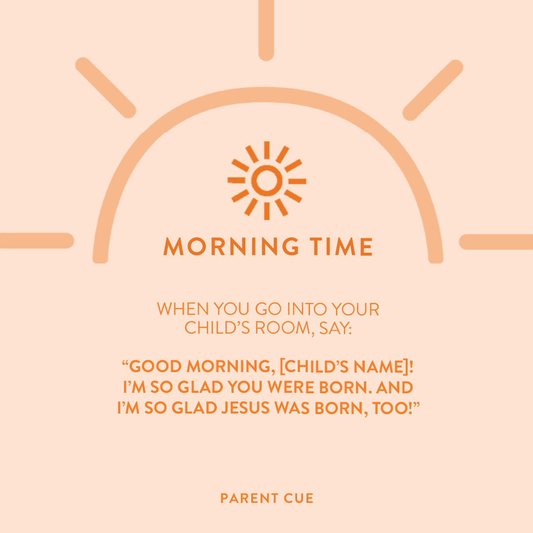 Preschool Parents! This week, your kid learned that Jesus is God's Son. Here’s a great conversation for morning time. ☀️🧡