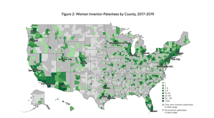 According to a study by <a href="/USPTO/">USPTO</a>, women were listed on only 13% of patents - but economists suggest that if women were to patent at the same rate as men, commercialized #patents could increase by over 24%. 

uspto.gov/sites/default/… #patentlawyer