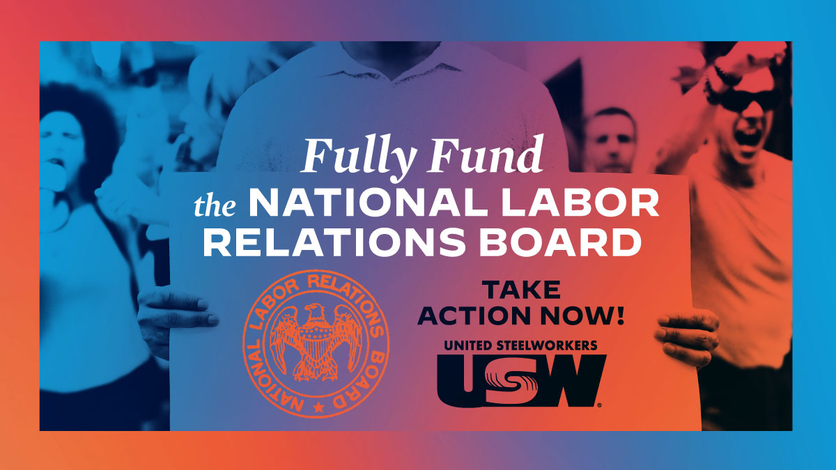 steelworkers's tweet photo. Hey, @RepKevinBrady, are you in to fully fund the @NLRB? And while you’re at it, #SaveTAA! https://t.co/EL2BaQQ0d9