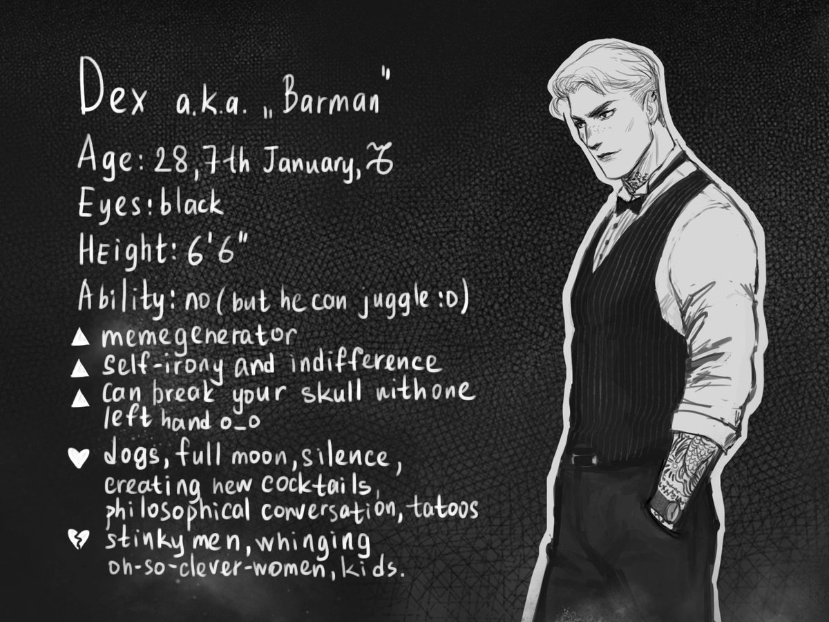 j_osmium's tweet photo. Aaand I've also translated some bioses just for you, my dear 3 men who likes it❤
#OC #originalcharacter #OCart #OCbio https://t.co/aTJrEBluPy