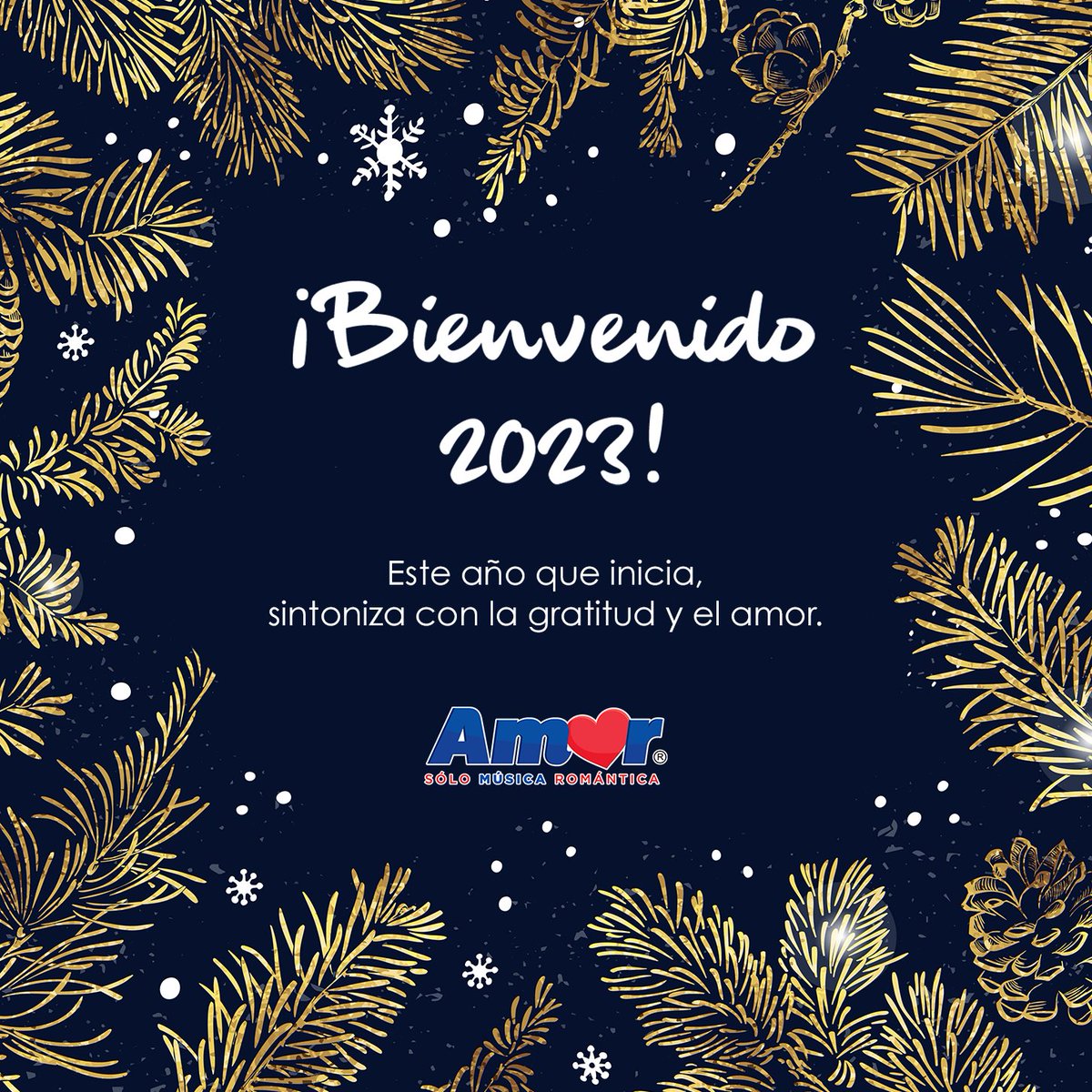 AmorEnTuRadio's tweet photo. Sintoniza con la gratitud y el amor. #Feliz2023 ✨ https://t.co/c8psT7eSFG