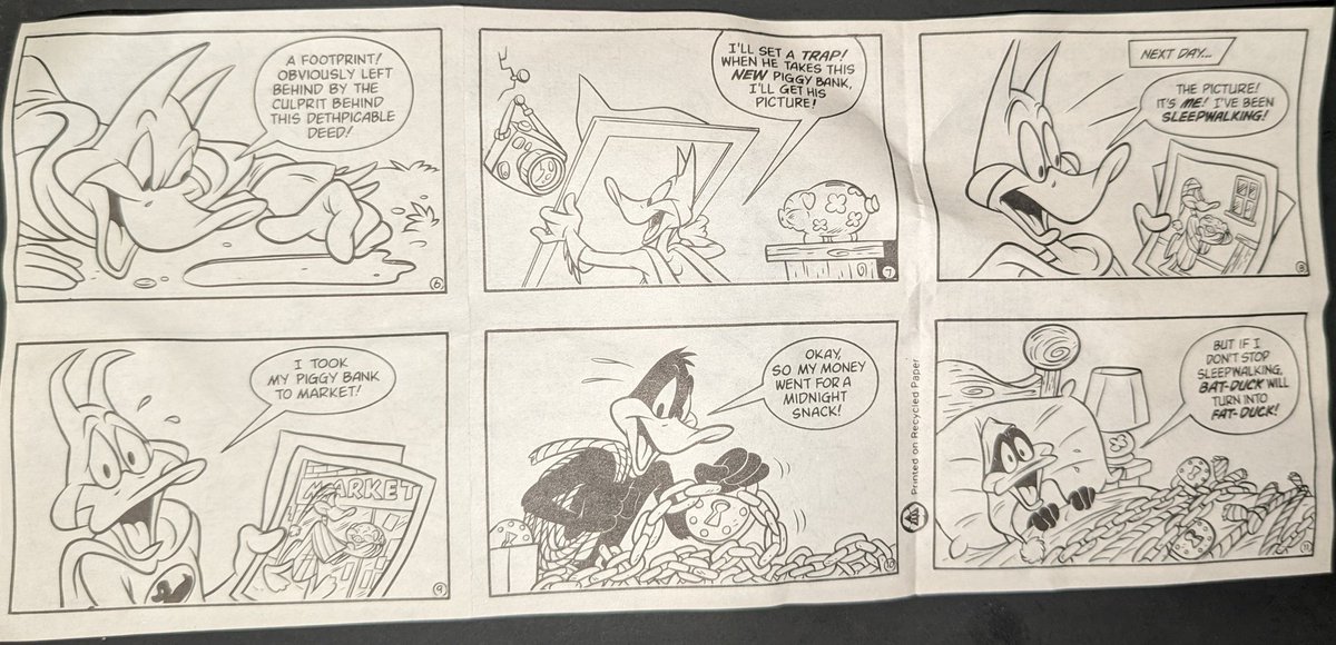 MEarthprime's tweet photo. @chrishambyfilms @MeTV Fellow #Tooners/#ToonInWithMe/@tooninwithmetv
Found the #McDonalds Super Looney Tunes mini #comicbooks so enjoy!
Pt 1 #DaffyDuck as #Batduck (#Batman)
#BugsBunny as #Superbugs (#Superman) https://t.co/oUbTfC0MGJ