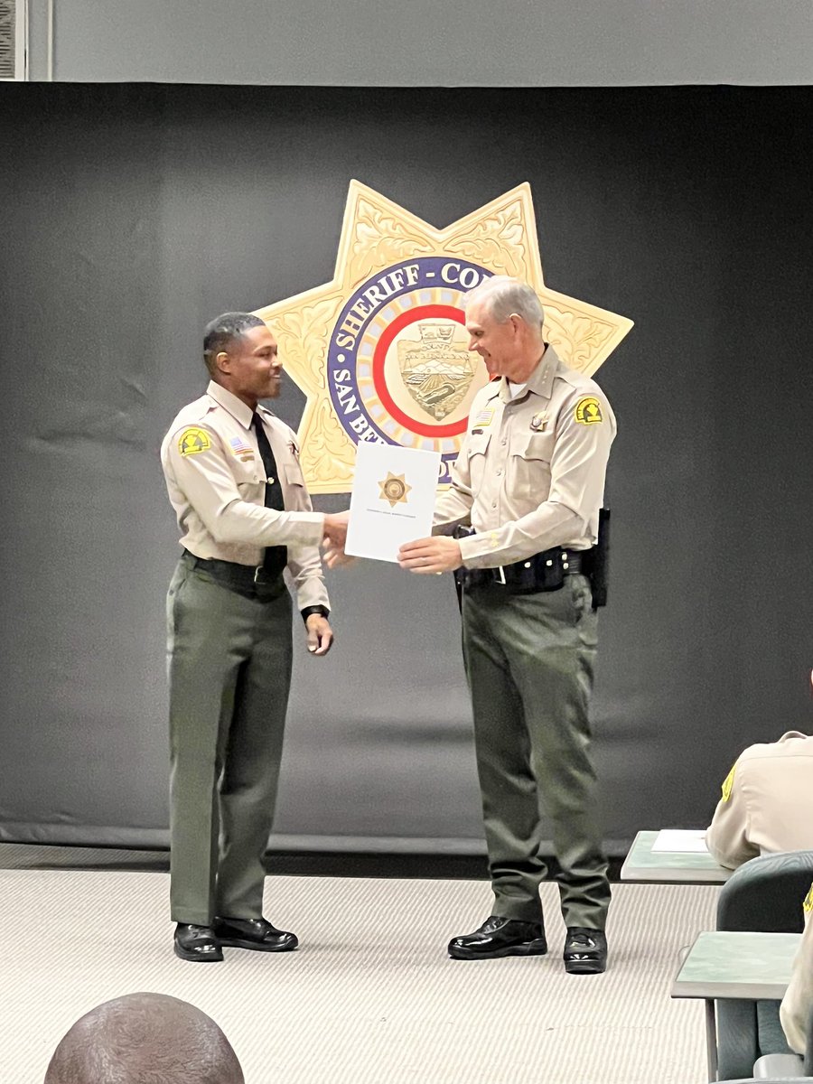 sbcountysheriff's tweet photo. .@SheriffDicus welcomes Class 228 to the #SBCSD Team! These 66 deputy sheriff trainees will graduate this Thursday. Great job everyone! 👏 https://t.co/61g07BjZUy