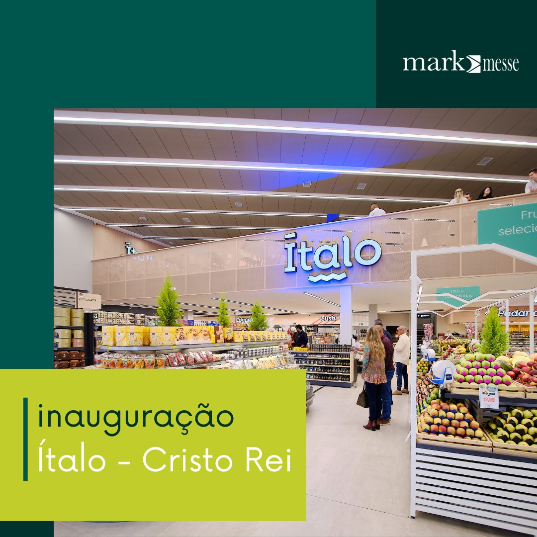 Inauguração do Ítalo Supermercado loja no Cristo Rei.
Eventos corporativos é com a Mark Messe.
Mark Messe.
ideias que transformam!