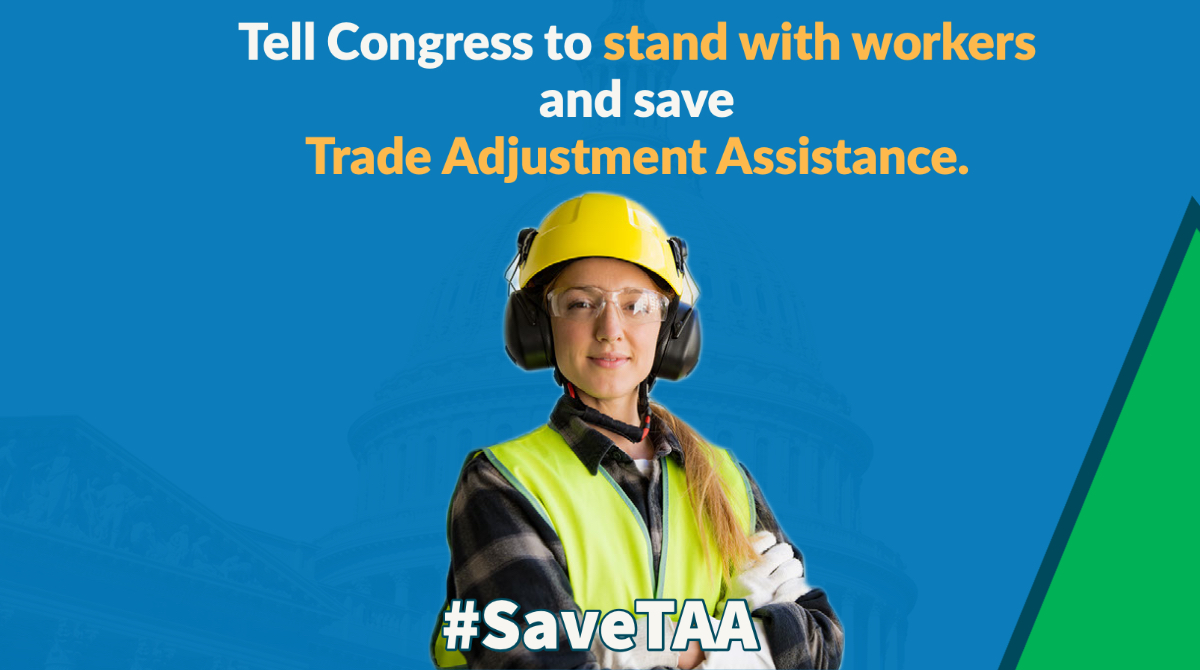 BGAlliance's tweet photo. Over 40,000 workers have been left out in the cold by #Congress because they haven’t voted to save the Trade Adjustment Assistance program. Join in the TAA day of action to help workers: https://t.co/gJgK771z4q #SaveTAA @WaysMeansCmte @SenFinance https://t.co/ARPeYL0V9x