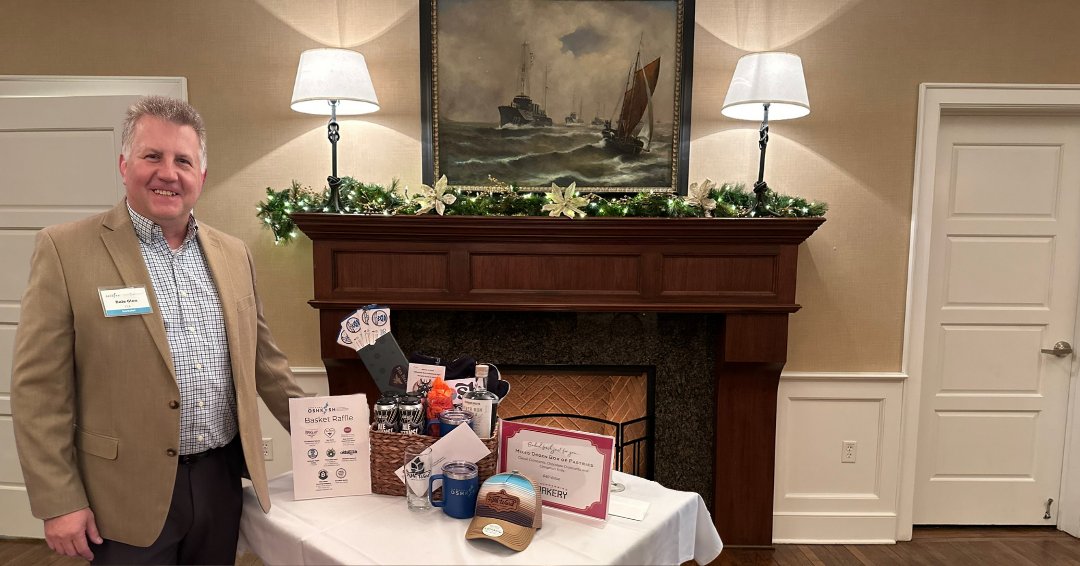 Congratulations Dale on winning our raffle at the GOEDC Year End Event! Our locally sourced basket included some great ideas for holiday gift giving:
☑️ Bee Bella
☑️ <a href="/WisconsinHerd/">Wisconsin Herd</a> 
☑️ Thunderbird Bakery 
☑️ <a href="/fifthwardbeer/">Fifth Ward Brewing</a>
☑️ Oshkosh Pedal Trolley
☑️ <a href="/SturgeonSpirits/">Sturgeon Spirits</a>