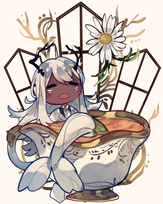Decided to do some small standees of my merms! :DEach will be a two piece standee where the background is a separate one ^^ 