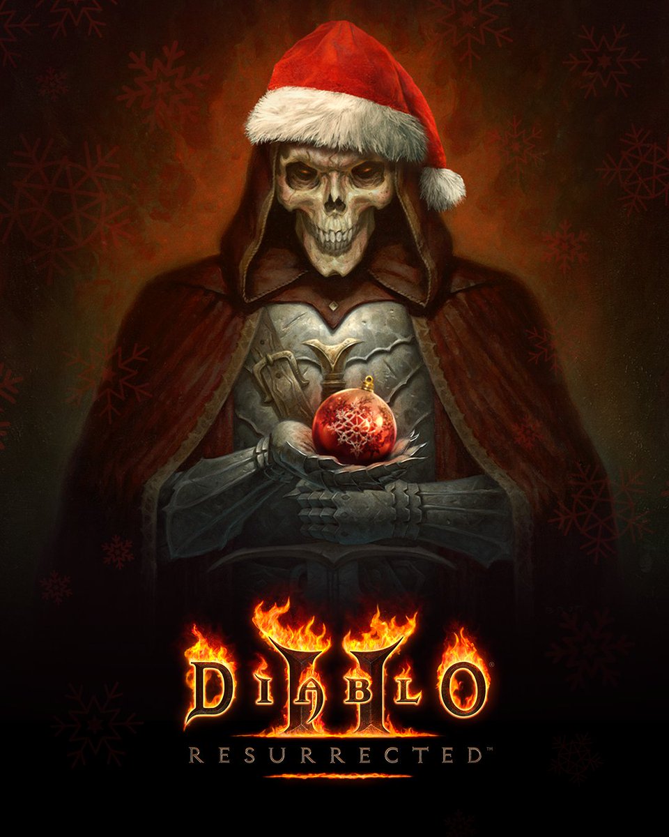 Diablo's tweet photo. 22 Nights of Terror in Diablo II: Resurrected begins 12/13, with new gameplay modifiers every 24 hours.

🔥 https://t.co/nJeDtreuWv https://t.co/nyRj3Uyg75