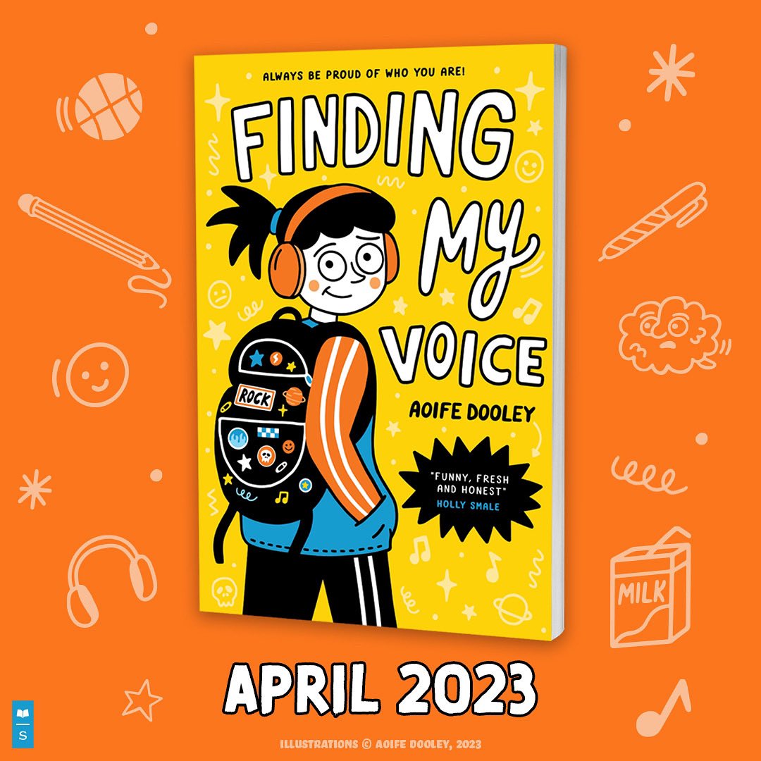Aoife_Dooley's tweet photo. I have some deadly news I’ve been keeping a secret! Excited to announce that I’ve just finished working on my second graphic novel and it’s called ‘Finding my voice’. It will be published April 13th 2023 
🧡💙💛🧡💙💛
@scholasticuk @MorrisseyYasmin https://t.co/HeO7kzXq6N