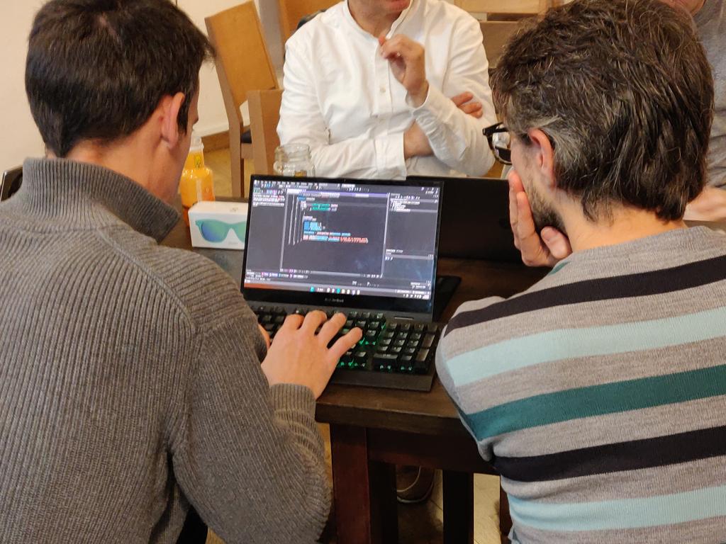 Dando caña en el Dojo