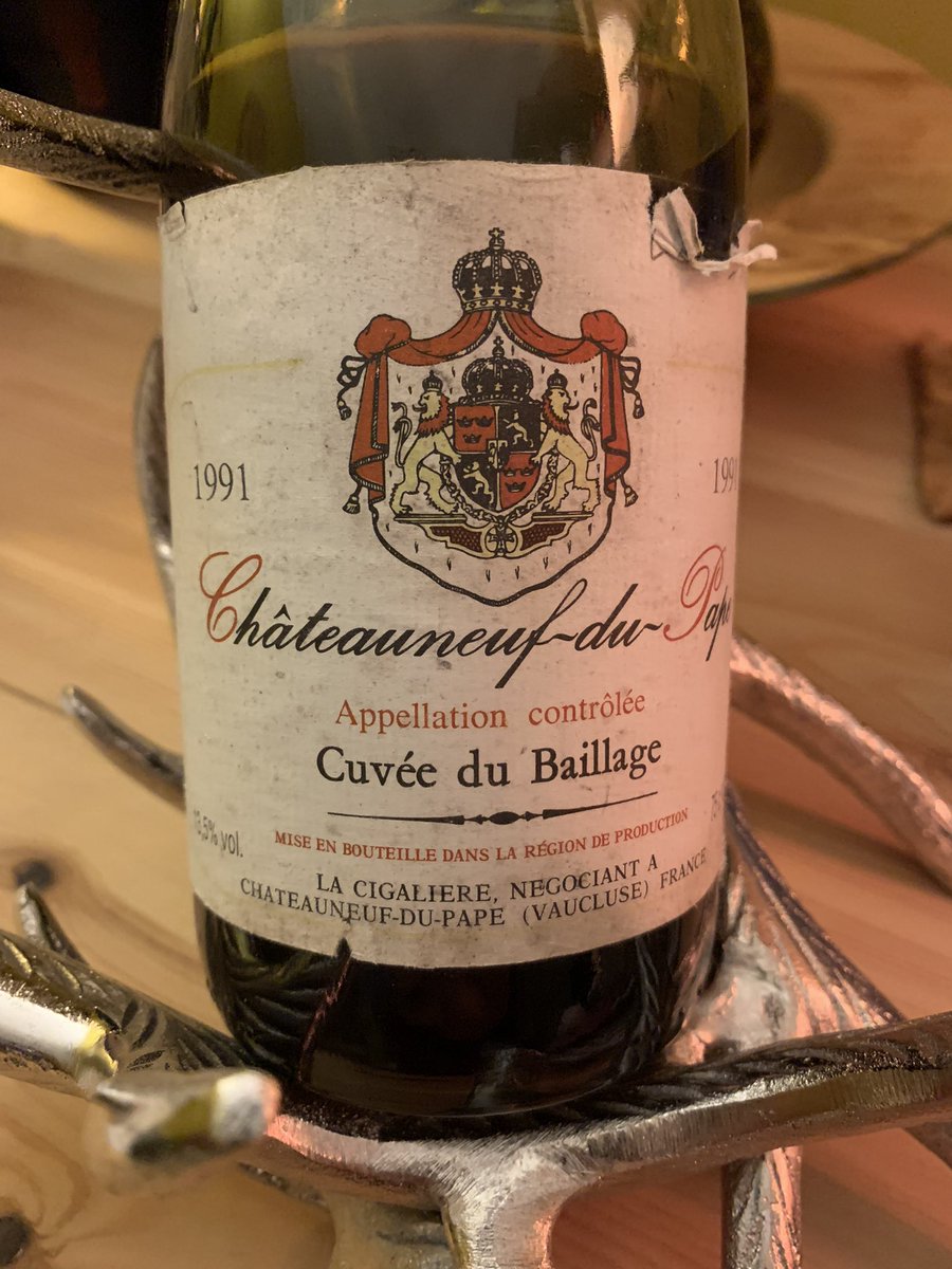 Opened this old favourite tonight. Passed down from my Dad’s collection. Surprisingly good given it hasn’t always been perfectly stored. Notes of leather, mushroom, spice and still nicely tannic. Accompanied some driftwood ash coated goats cheese beautifully