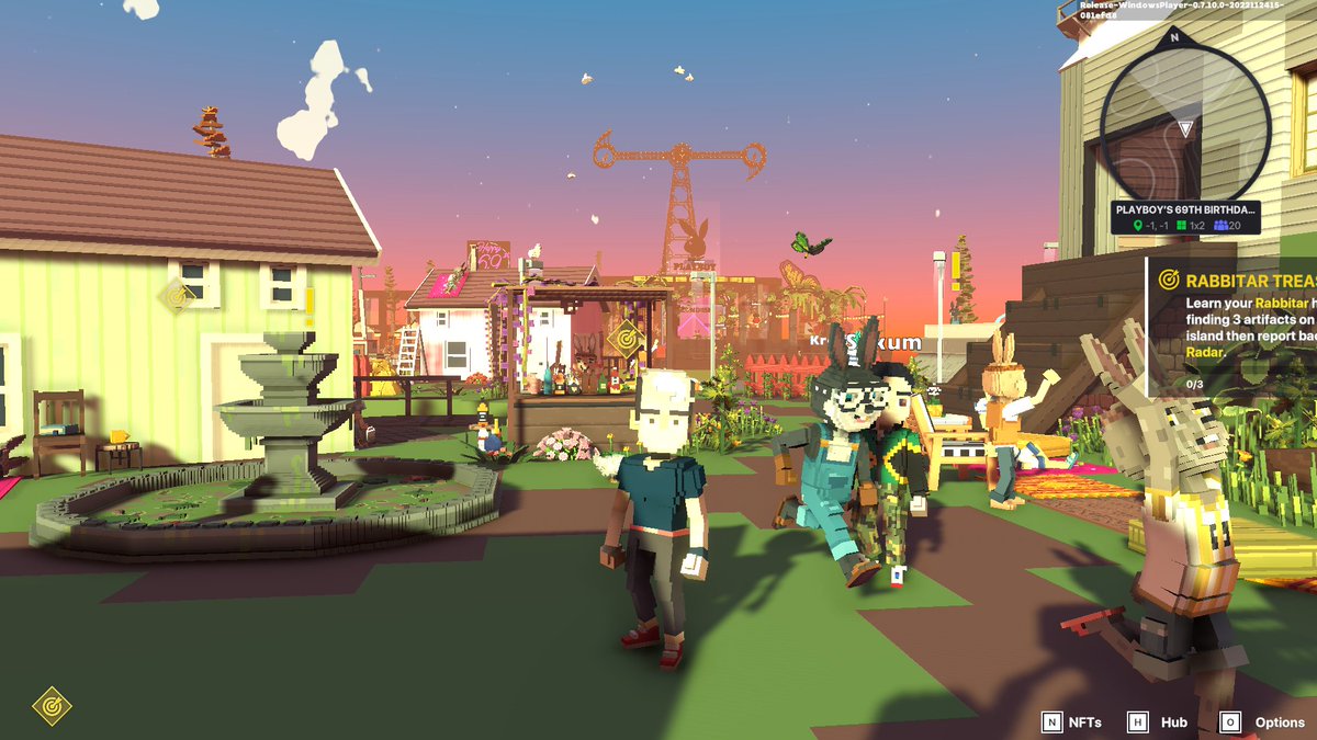 Join56453235's tweet photo. @TheSandboxGame @Playboy Celebrating @PLAYBOY’S 69TH BIRTHDAY PARTY! 👯‍♀️ https://t.co/sT2bCBYRnW