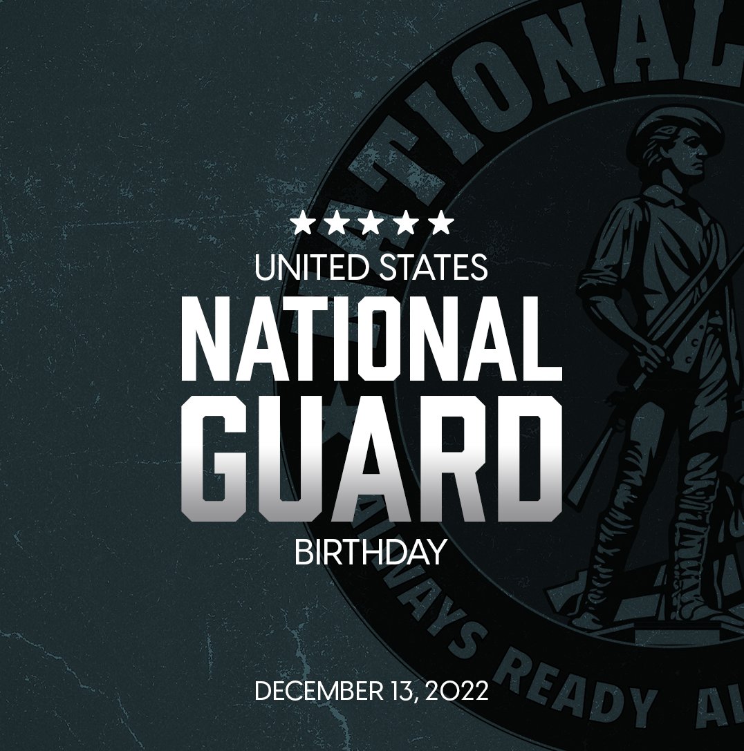 Since December 1636, the National Guard has remained 'Always Ready, Always There.' The dedication of the men and women who make up the National Guard is critical to the states they serve and to the nation they defend. Happy 386th birthday to the oldest component of our military!