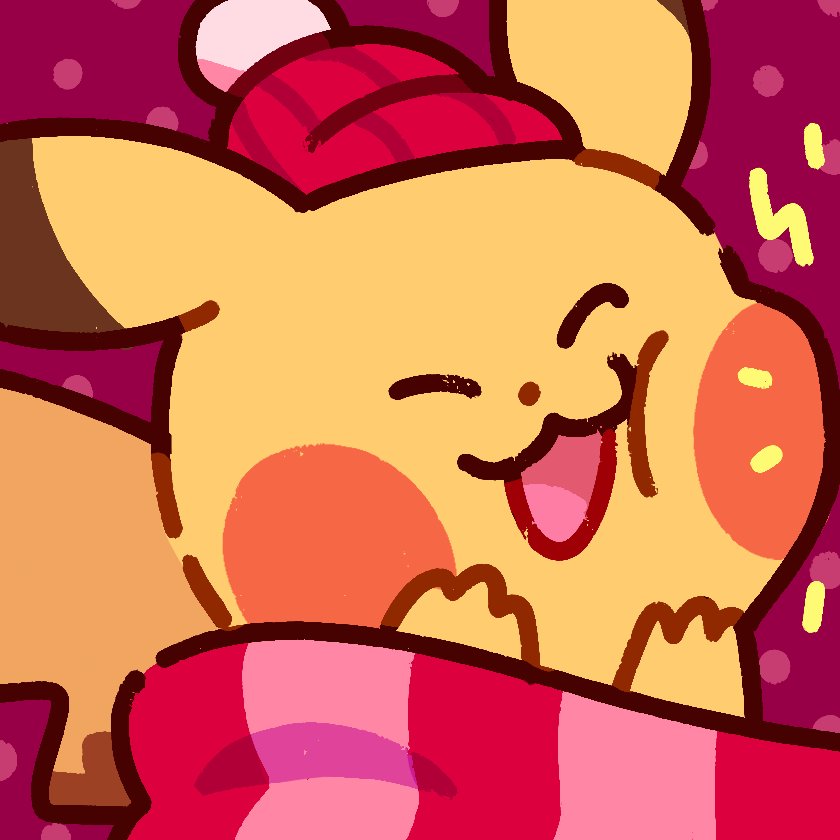 Giraffaloops's tweet photo. matching holiday icons 🥺 https://t.co/vIx630sFxI
