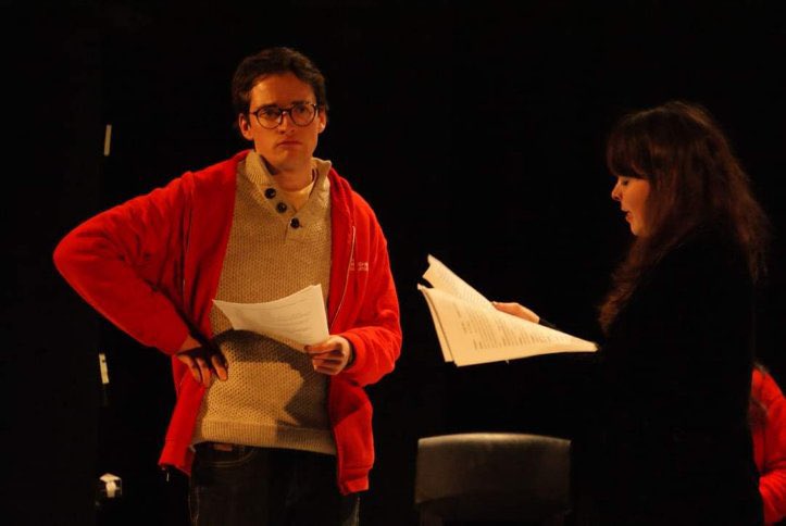 Kate_The_Actor's tweet photo. Performing a reading at The Old Rep. What an utter pleasure to be on this stage once a month. #scratchnight #theoldrep #rep #actor #acting https://t.co/05QO9Xc9XB
