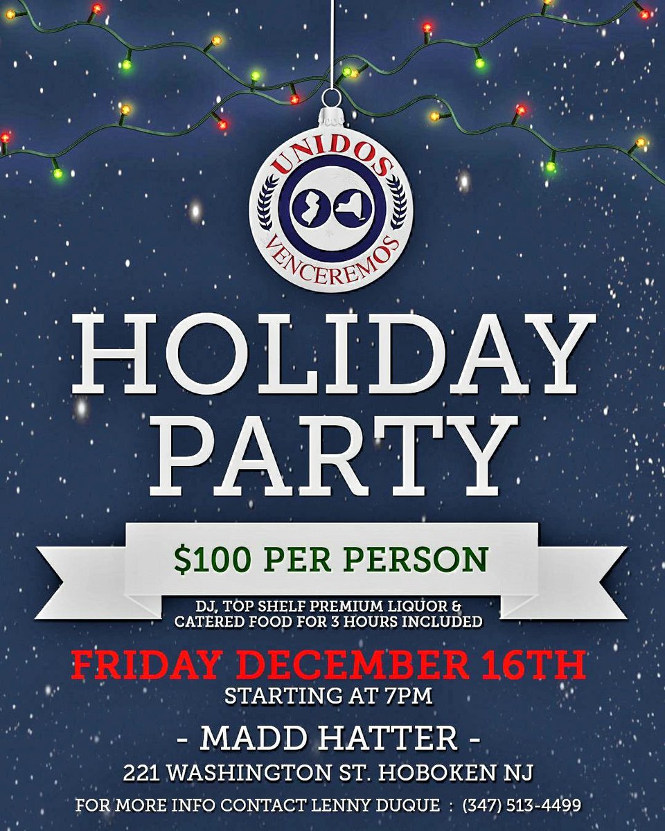 PAPD911's tweet photo. Let the Holiday Partys begin! The Port Authority Police Hispanic Society Holiday Party is one that cannot be missed. Call for information and then enjoy a good time.
#PAPHS #PAPDPROTECTSNYNJ #PAPBA https://t.co/CoMy4PEE03
