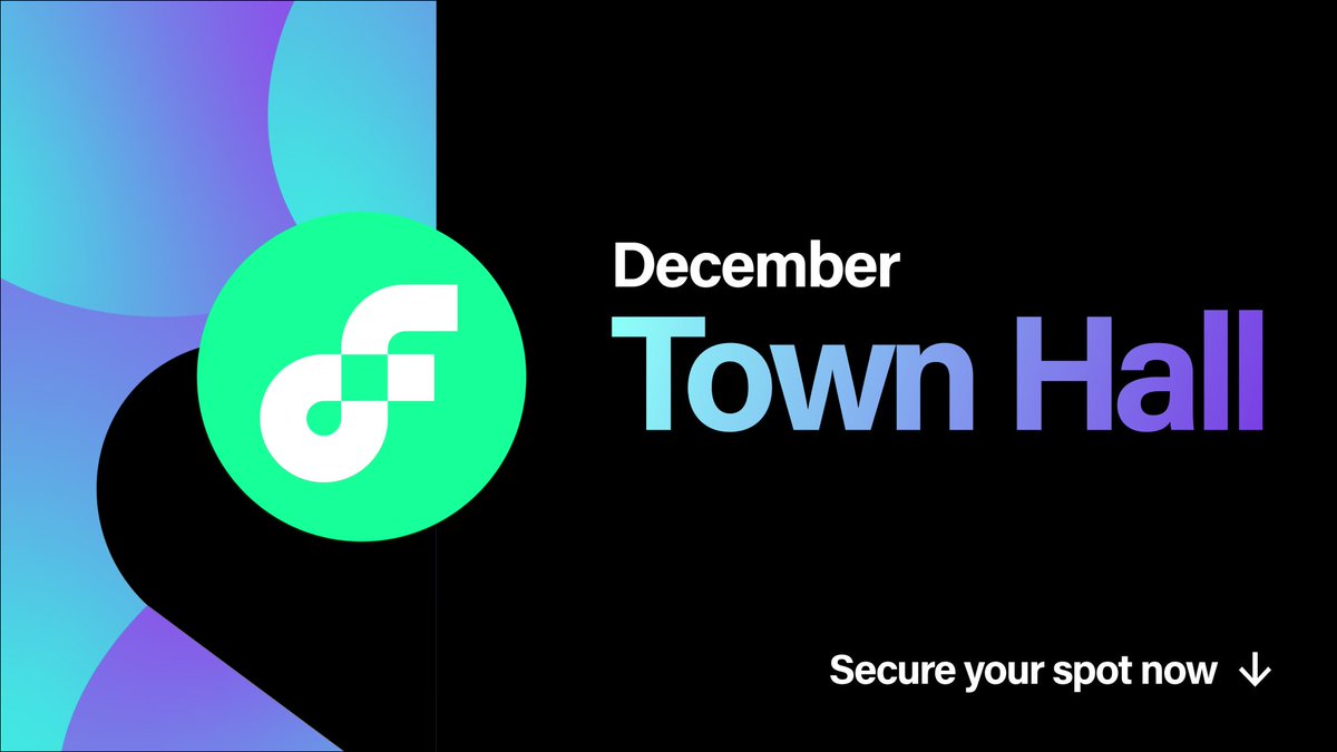 flow_blockchain's tweet photo. 📢 Don't miss the first-ever Flow Town Hall! There's still time to register before the event tomorrow!

🌊 End-of-year updates from all around Flow
👀 Look ahead to 2023 and what comes next
🎟️ Earn a FLOAT for joining

🗓️ 12/14 @ 9am PT
👉 https://t.co/gzILqFRT25 https://t.co/pUImg5AY7U