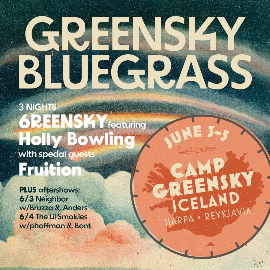 Fruition✨ (@fruitionpdx) on Twitter photo Hólí sjitt! We're going to Iceland next June with <a href="/campgreensky/">Greensky Bluegrass</a> <a href="/hollyjbowling/">Holly Bowling</a> <a href="/thelilsmokies/">The Lil Smokies</a> 🇮🇸🇮🇸🇮🇸
tix on sale now greenskyiniceland.com Hólí sjitt! We're going to Iceland next June with <a href="/campgreensky/">Greensky Bluegrass</a> <a href="/hollyjbowling/">Holly Bowling</a> <a href="/thelilsmokies/">The Lil Smokies</a> 🇮🇸🇮🇸🇮🇸
tix on sale now greenskyiniceland.com