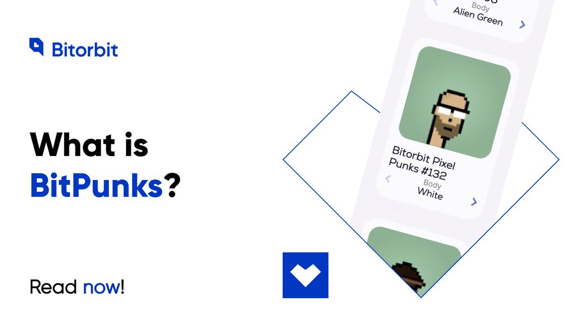 Bitorbit1's tweet photo. BitPunks is an #NFT collection on the #Velas blockchain. No two punks are alike, and each one can be owned only by one person.
It’s the first collection created by the #Bitorbit team. First 100 punks sold for 200 BITORB only! ⬇
https://t.co/TaTKKqrsCH
#Bitorbit_FAQ https://t.co/nbRGJAIohv